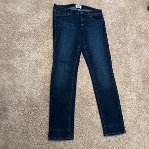 NWOT PAIGE Dark Blue Skinny Jeans